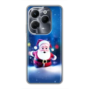Чехлы на Новый Год Infinix Hot 40 Pro (Маленький Дед Мороз)