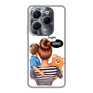 Чехлы для МАМЫ на Infinix Hot 40 Pro (Мама и сын)