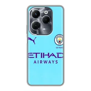 Силиконовые Чехлы принт Футбол на Infinix Hot 40 Pro (Man City)