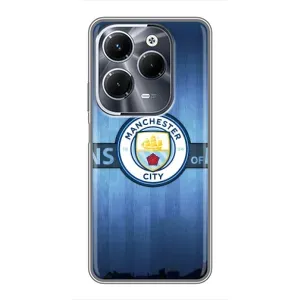 Силиконовые Чехлы принт Футбол на Infinix Hot 40 Pro (ManCity)