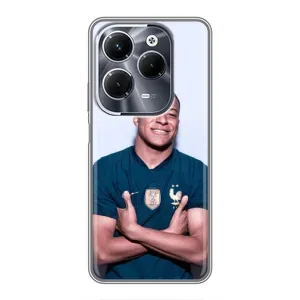 Чохол (TPU) з Футболістом на Infinix Hot 40 Pro (Мбаппешичка)