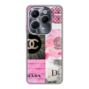 Чохол (Dior, Prada, YSL, Chanel) для Infinix Hot 40 Pro (Модніца)