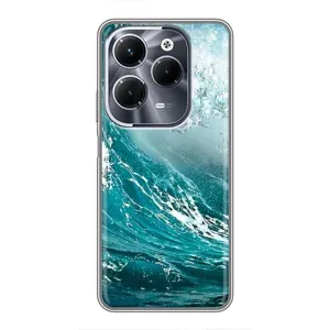 Літній Чохол на Infinix Hot 40 Pro (Морська Хвиля)