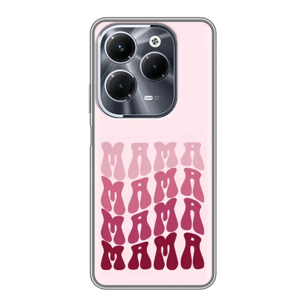Чехол с рисунком «Надпись мама» для Infinix Hot 40 Pro Чехол с рисунком «Надпись мама» для Infinix Hot 40 Pro