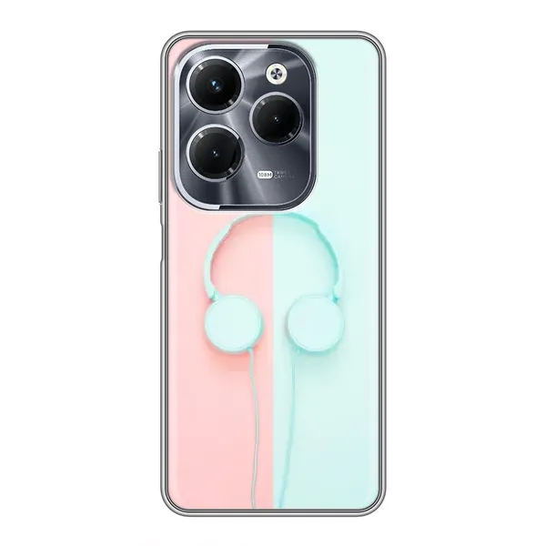 Чехол с рисунком «Наушники» для Infinix Hot 40 Pro Чехол с рисунком «Наушники» для Infinix Hot 40 Pro