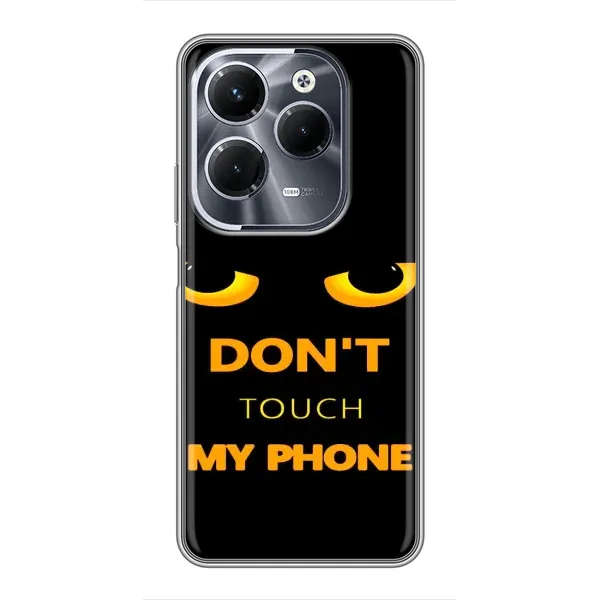 Чехол с рисунком «Не трогай мой телефон» для Infinix Hot 40 Pro