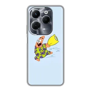 Чохли з Патріком на Infinix Hot 40 Pro (Патрік із подушкою)