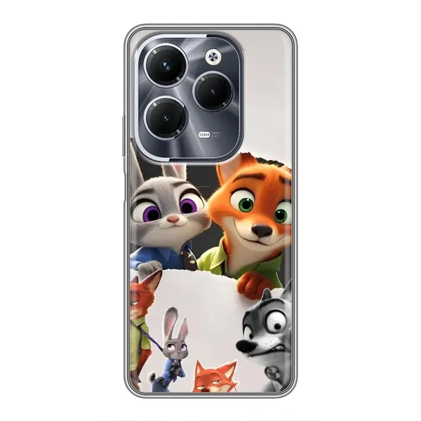Чехол с рисунком «Персонажи Зоо» для Infinix Hot 40 Pro Чехол с рисунком «Персонажи Зоо» для Infinix Hot 40 Pro