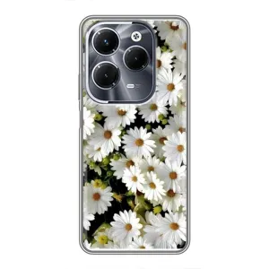 Чохол з ромашками на Infinix Hot 40 Pro (Рамка в ромашках)