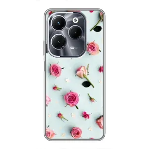 Чохли з принтом Троянд для Infinix Hot 40 Pro (Різні квіти)