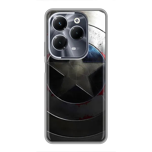 Чехол с рисунком «Ретро Щит Капитана» для Infinix Hot 40 Pro Чехол с рисунком «Ретро Щит Капитана» для Infinix Hot 40 Pro