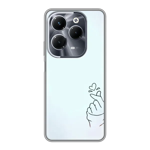 Чехол с рисунком «Сердце на голубом» для Infinix Hot 40 Pro Чехол с рисунком «Сердце на голубом» для Infinix Hot 40 Pro