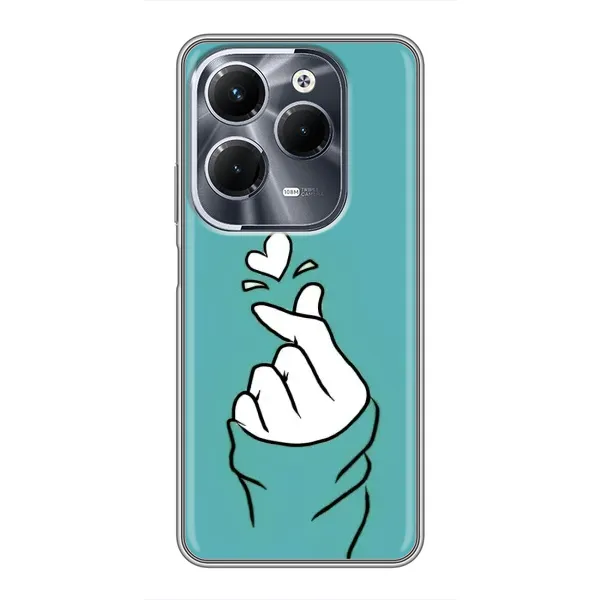 Чехол с рисунком «Сердечко на бирюзовом» для Infinix Hot 40 Pro Чехол с рисунком «Сердечко на бирюзовом» для Infinix Hot 40 Pro