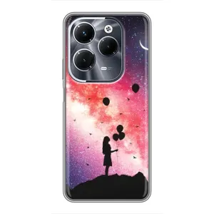 Силиконовые Чехлы Любимому человеку для Infinix Hot 40 Pro (Шарики в небе)