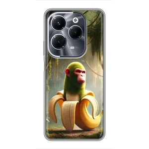 Чехол с мемами тралалело тралала для Infinix Hot 40 Pro (Шимпанзини бананини)