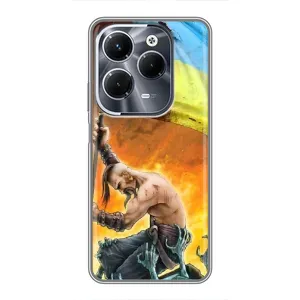 Чехол с картинкой (Патриотический КОЗАК) на Infinix Hot 40 Pro (Сильный Козак)