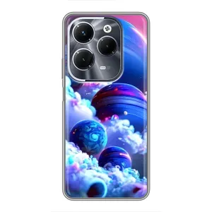 Чохли КОСМОС на Infinix Hot 40 Pro (Сині планети)