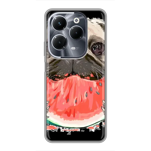 Чехол с рисунком «Смешной Мопс» для Infinix Hot 40 Pro Чехол с рисунком «Смешной Мопс» для Infinix Hot 40 Pro