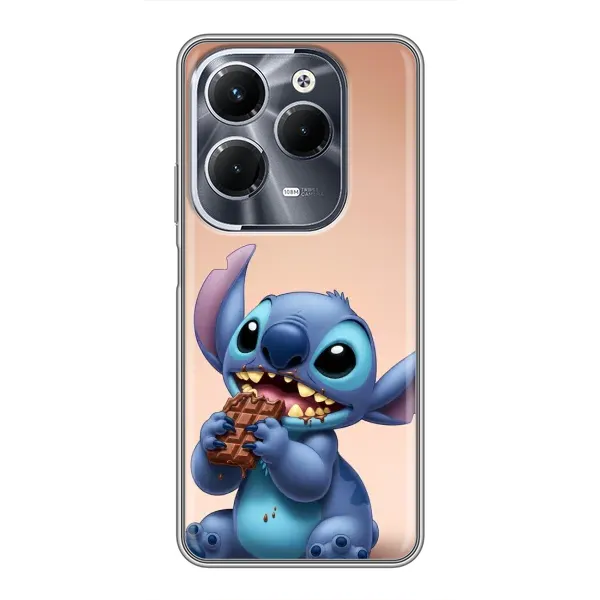 Чехол с рисунком «Стич с шоколадом» для Infinix Hot 40 Pro Чехол с рисунком «Стич с шоколадом» для Infinix Hot 40 Pro