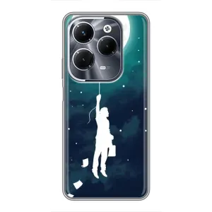Чохол (ТПУ) з планетами на Infinix Hot 40 Pro (To The moon)