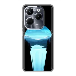 Літній Чохол на Infinix Hot 40 Pro (Синій Водоспад)