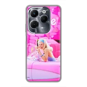 Силіконовый Чохол Барбі фільм на Infinix Hot 40 Pro (Зставка)