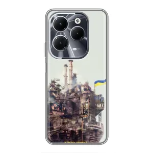 Чехлы на военную тематику для Infinix Hot 40 (Азовсталь)