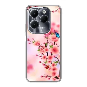 Чохол з картинкою Сакури на Infinix Hot 40 (Метелики на сакурі)