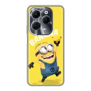 Мультяшный принт на Чехол для Инфиникс ХОТ 40 (Banana)