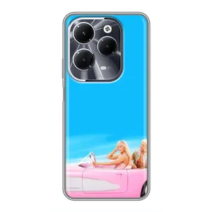 Силіконовый Чохол Барбі фільм на Infinix Hot 40 (Барбі і Кен)