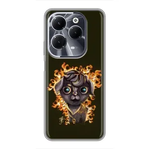 Чехлы на военную тематику для Infinix Hot 40 (Бавовна мем)