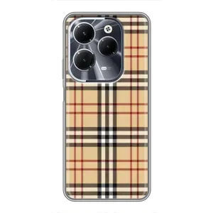 Чехол с Брендами одежды на Инфиникс ХОТ 40 (Burberry стиль)