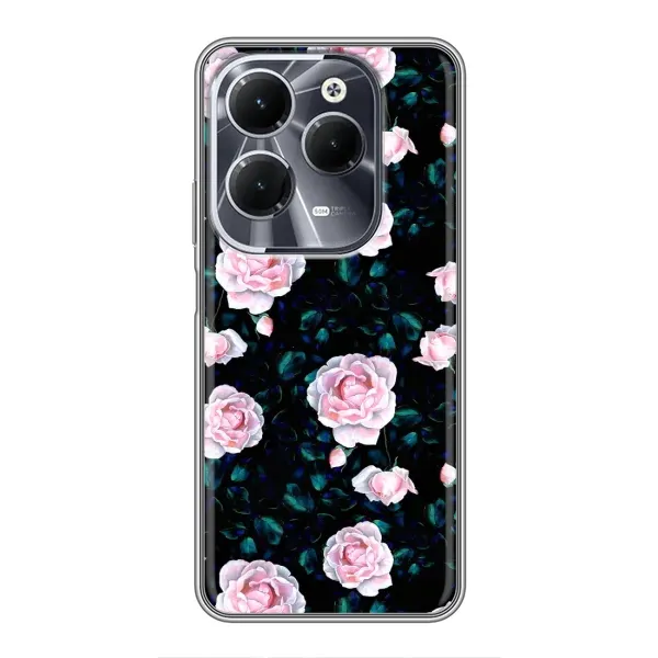 Чехол с рисунком «Чайные розы» для Infinix Hot 40 Чехол с рисунком «Чайные розы» для Infinix Hot 40