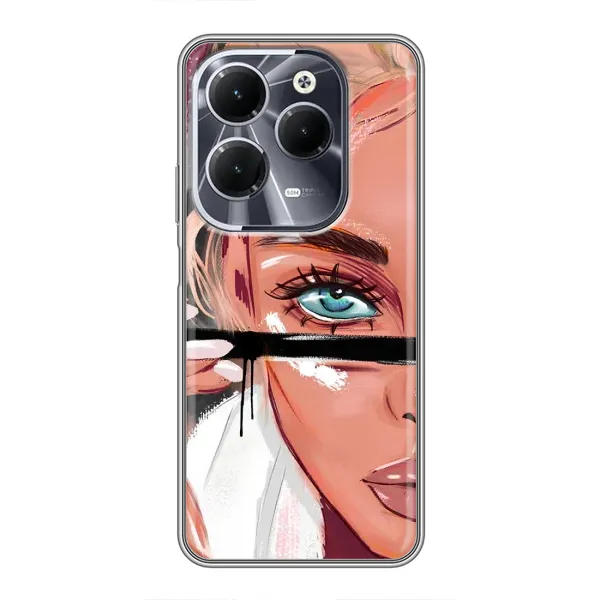 Чехол с рисунком «Девушка и ресницы» для Infinix Hot 40 Чехол с рисунком «Девушка и ресницы» для Infinix Hot 40
