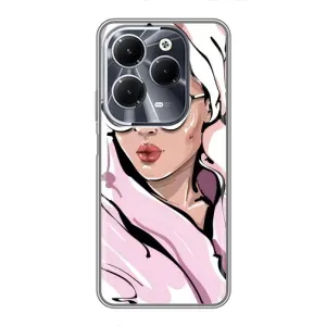 Чохол з картинкою Модні Дівчата Infinix Hot 40 (Дівчина в халаті)