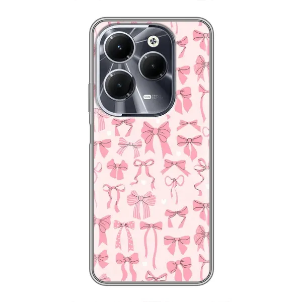 Чехол с рисунком «Фон бантики» для Infinix Hot 40 Чехол с рисунком «Фон бантики» для Infinix Hot 40