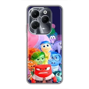 Чехол Головоломка для Infinix Hot 40 - (AlphaPrint) (Герои головоломки)