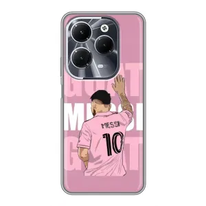 Чехлы Лео Месси в Майами на Infinix Hot 40 (GOAT MESSI)