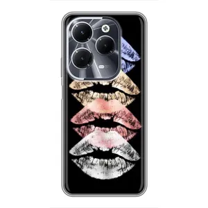 Чохол Стильні дівчата на Infinix Hot 40 (Губи)