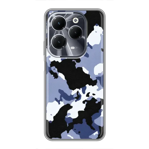 Чехол с рисунком «Камуфляжный Серый» для Infinix Hot 40 Чехол с рисунком «Камуфляжный Серый» для Infinix Hot 40