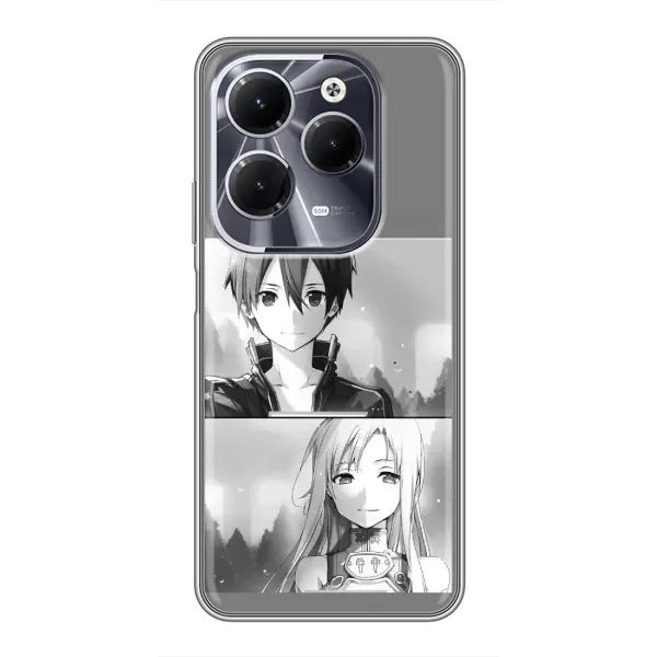 Чехол с рисунком «Кирито-Асуна» для Infinix Hot 40 Чехол с рисунком «Кирито-Асуна» для Infinix Hot 40