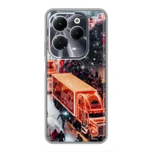 Чехлы на Новый Год Infinix Hot 40 (Кока Кола)