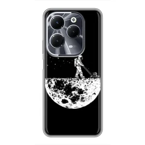 Силіконовый Чохол з принтом "Космонавти" на Infinix Hot 40 (Космонавт)