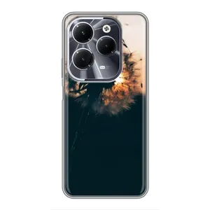 Силіконовий Чохол з кульбабками на Infinix Hot 40 (Гарна кульбабка)