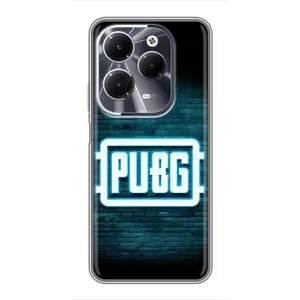 Чехол (TPU) с картинкой "Лого Пабг" на Инфиникс ХОТ 40 (Лого PUBG)