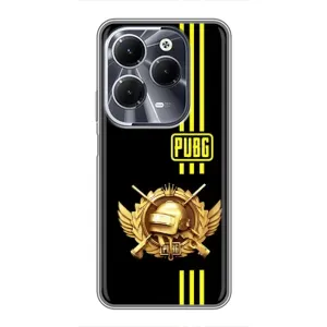 Чехол (TPU) с картинкой "Лого Пабг" на Инфиникс ХОТ 40 (Лого PUPG)