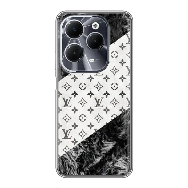 Чехол с рисунком «LV на белом» для Infinix Hot 40 Чехол с рисунком «LV на белом» для Infinix Hot 40