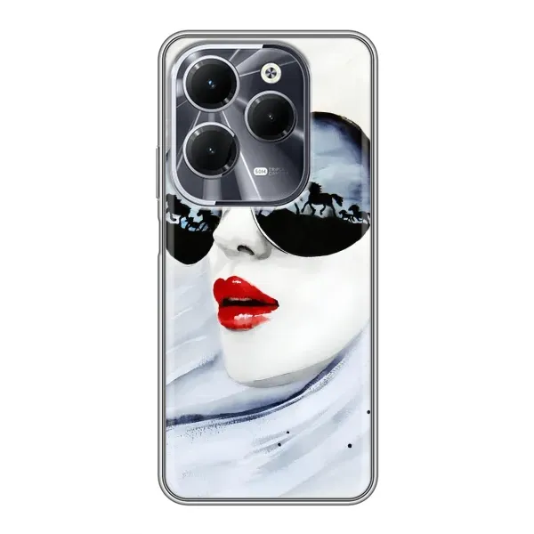 Чехол с рисунком «Любительница коней» для Infinix Hot 40 Чехол с рисунком «Любительница коней» для Infinix Hot 40