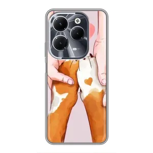 Чехол (ТПУ) Милые собачки для Infinix Hot 40 (Любовь к собакам)