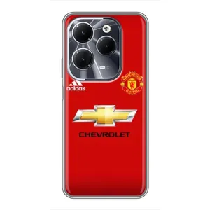 Силиконовые Чехлы принт Футбол на Infinix Hot 40 (Man United)